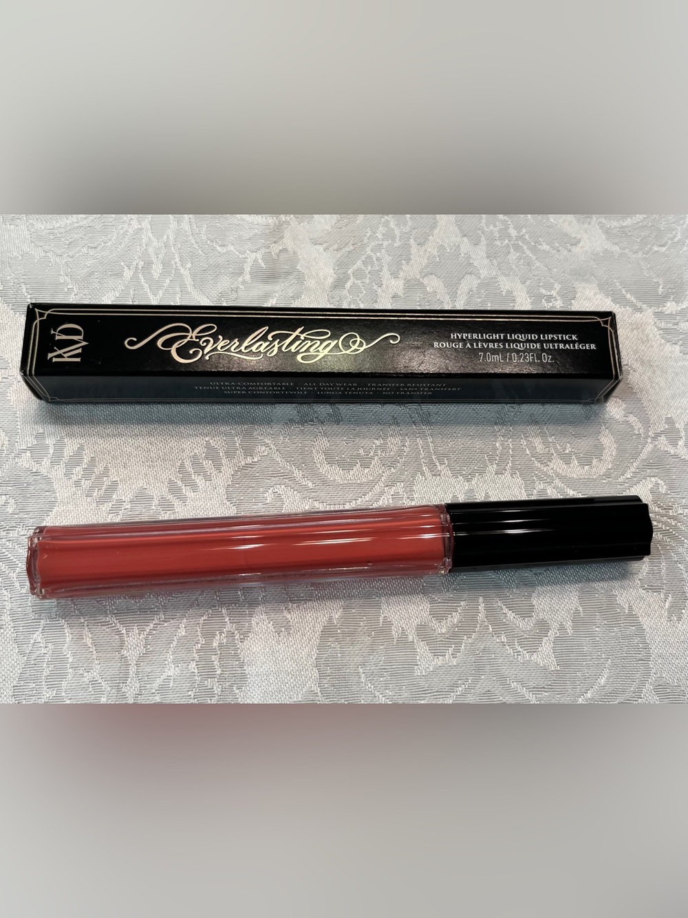 KVD Beauty Everlasting Liquid Lipstick in Dragon Bones Coral